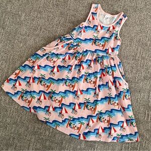 Girls Hanna Andersson Bluey Dress Size 6-7